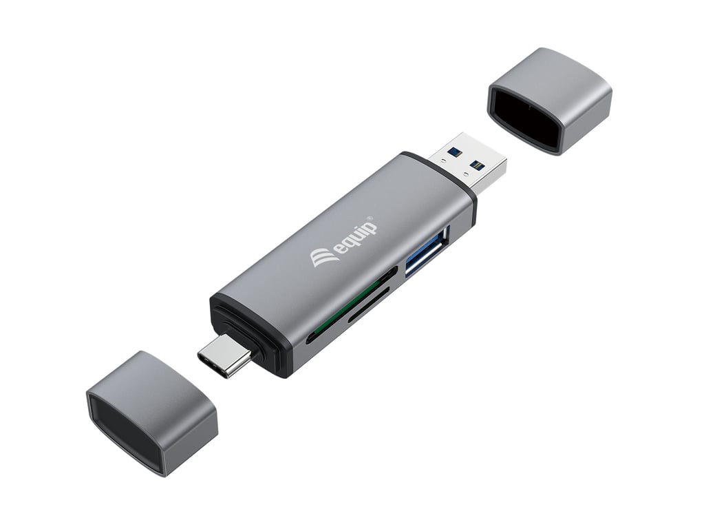 Equip 245460 lecteur de carte mémoire USB 3.2 Gen 1 3.1 Gen 1 Type AType C Neuf