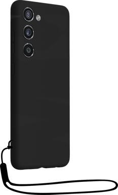 Cover silicone per Samsung S23 5G con cordino da polso abbinato