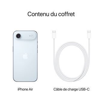 iPhone Air (5G) 1 To, Bleu Ciel