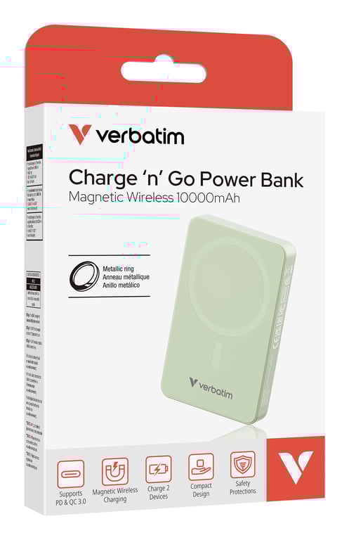 Verbatim Charge 'n' Go Essentials 10000 mAh Recharge sans fil Neuf - vue 5