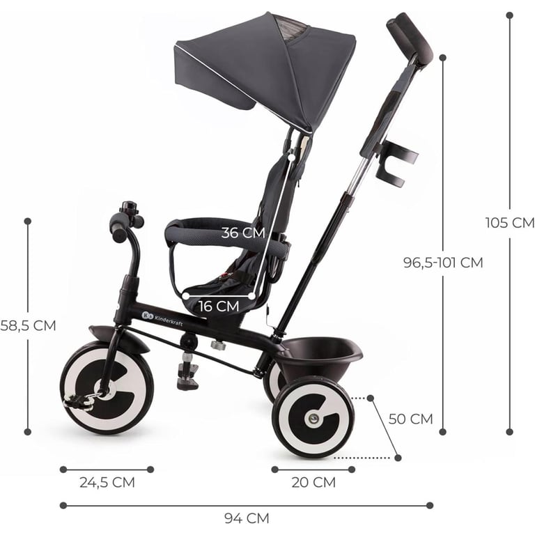 Tricycle Évolutif ASTON pour Enfants de à Neuf - vue 3