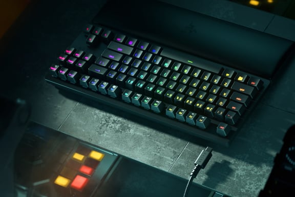 Razer Huntsman V2 Tenkeyless teclado Gaming USB QWERTY Inglés americano Negro