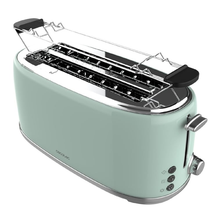 CECOTEC 03231 - Grille-pain vertical Toast&Taste 1600 Retro Double Green - Neuf