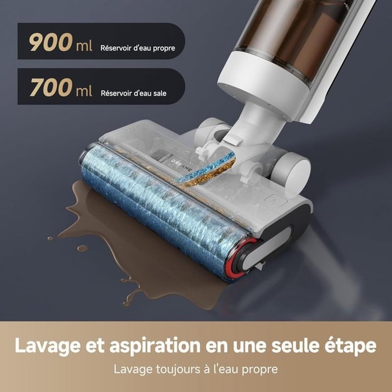 ASPIRATEUR BALAI LAVEUR Dreame G10 pro Aspiration puissante de 16kPa Nettoyage facile 2en1 des sols Autonomie de 35 minute - vue 3