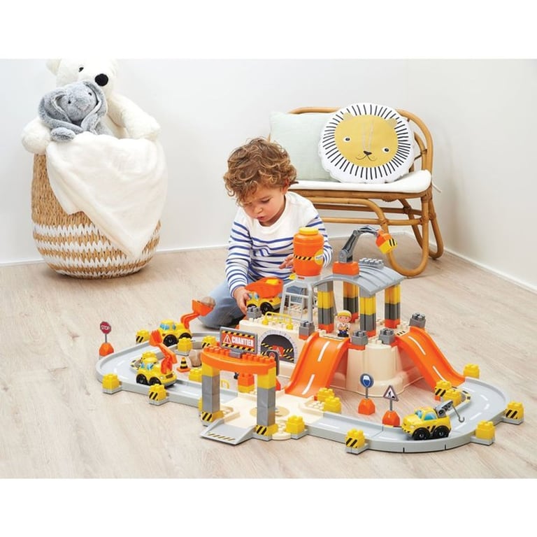 Jeu de construction Abrick Baril circuit TP Les grands travaux ECOIFFIER 18 mois Multicolore - Neuf