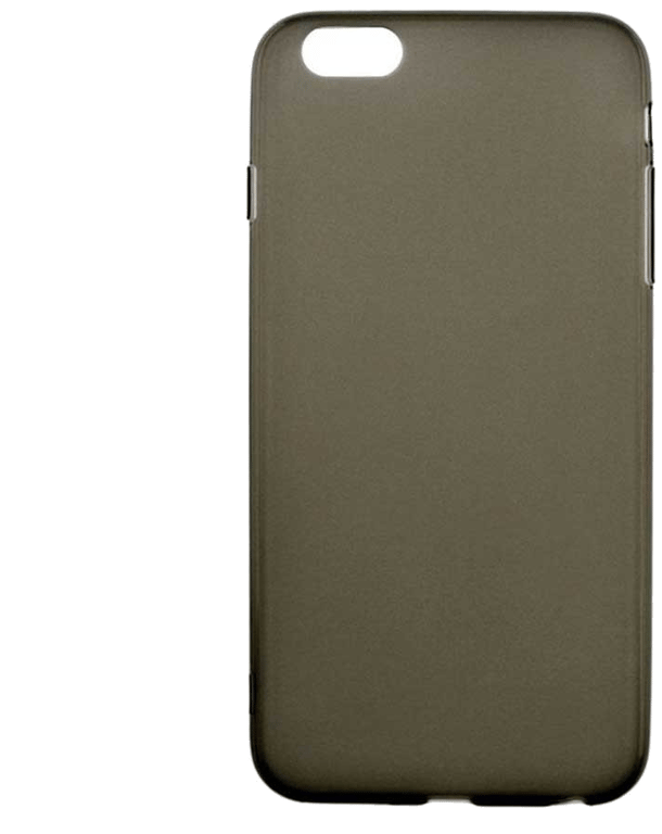 Coque silicone unie compatible Givré Noir Apple iPhone 6 iPhone 6S