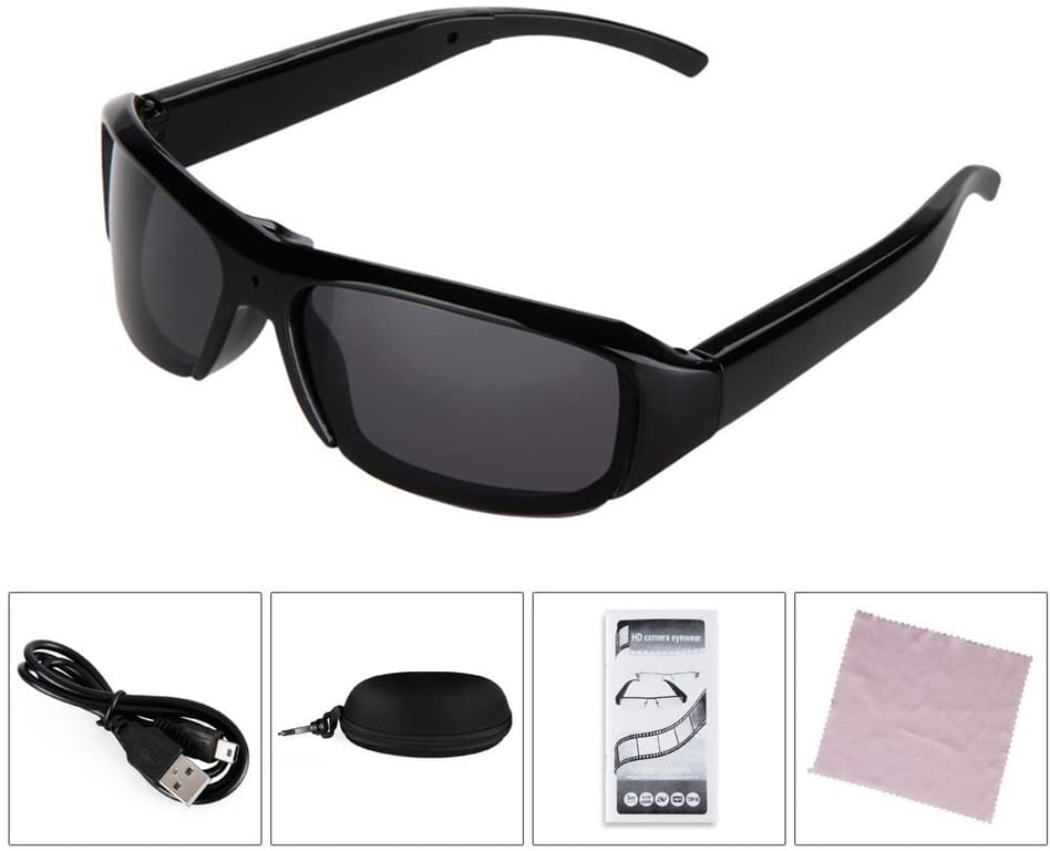 Lunettes Caméra Espion Full Hd 1080p Enregistreur Vidéo 30fps Cmos