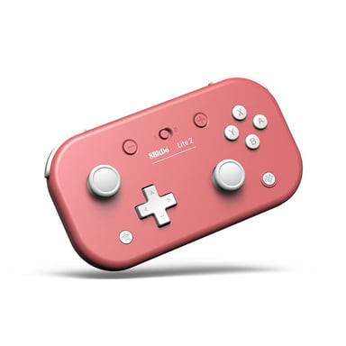 8BitDo Lite 2 Mando Bluetooth rosa para Nintendo Switch, Raspberry, Android y Windows