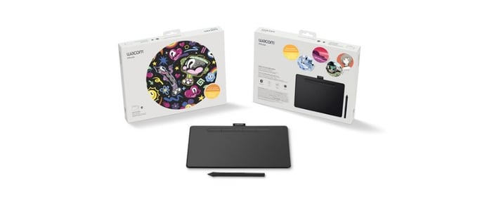 Wacom Intuos M Bluetooth tablette graphique Noir 2540 lpi 216 x 135 mm USB/Bluetooth