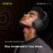oraimo BoomPop Lite – Casque Bluetooth pliable, 65h d'autonomie, Spatial Audio Sound360, mode Jeu, réduction de bruit ENC