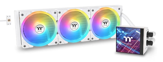 Thermaltake MAGFloe 360 Ultra ARGB Processeur Refroidisseur de liquide tout-en-un 12 cm Blanc 1 pièce(s)
