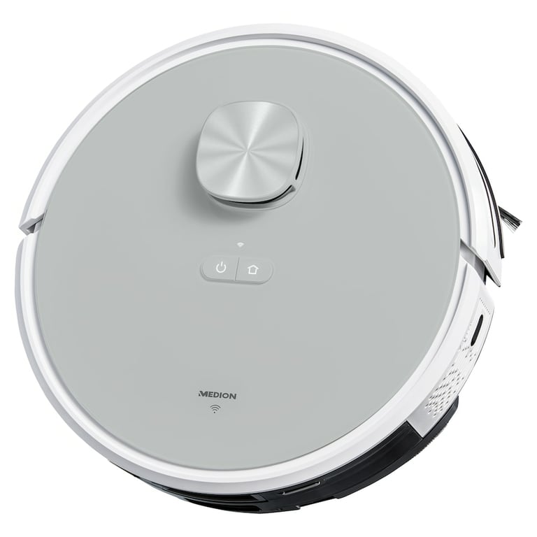 MEDION X21 SW Robot Aspirateur Laveur avec Station de Vidange Navigation Laser Puissance 3000 Pa - vue 4