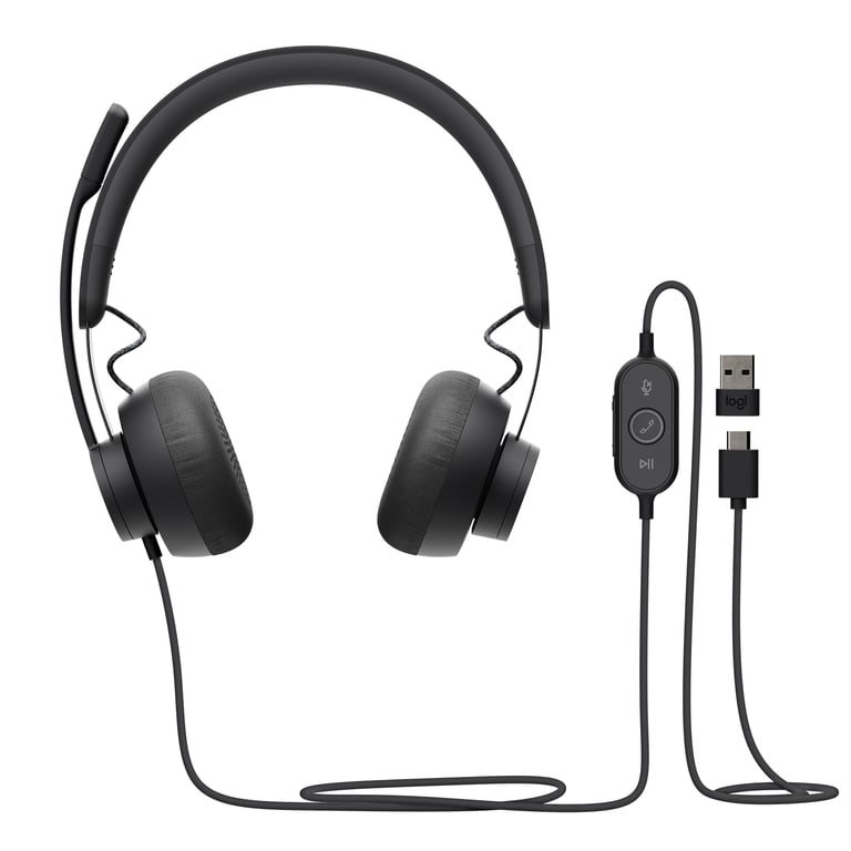 Logitech Zone 750 Casque Avec fil Arceau BureauCentre d'appels USB Type C Neuf
