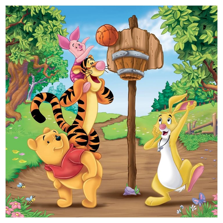 Puzzles 3 x 49 pièces : Disney Winnie 'Ourson : Journée sportive Ravensburger France - vue 10