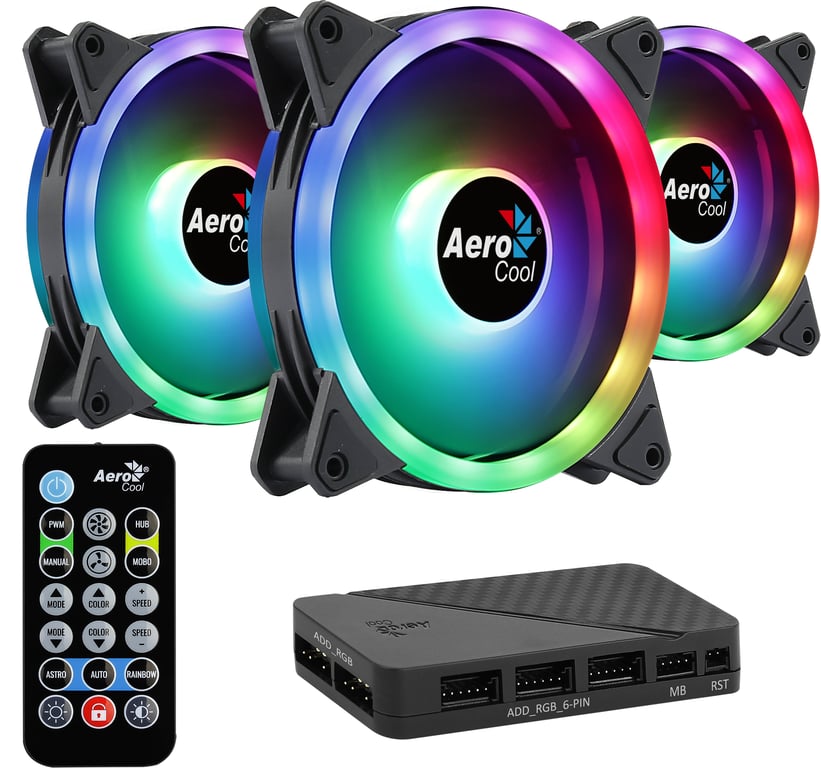 Aerocool Duo 12 Pro Boitier PC Ventilateur 12 cm 3 pièce Neuf