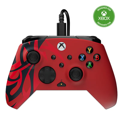 Turtle Beach Rematch Advanced Spirit Red Mando de juego con cable. Con licencia para Xbox con botones reemplazables, gatillos ultracortos y controles