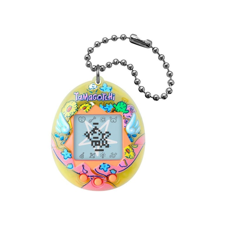 Jeu Électronique Bandai Tamagotchi Original Angel Bouquet – Animal Virtuel à Écran Couleur, 3 Boutons