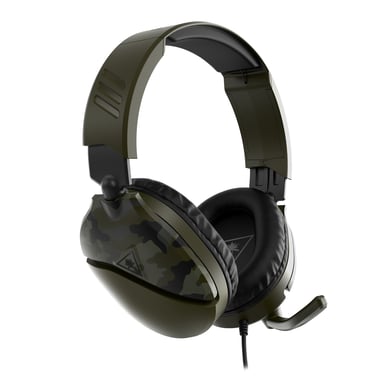 Turtle Beach Recon 70 Camo Verde PlayStation Auriculares Multiplataforma para Juegos PS5, PS4, Xbox Series X|S, Xbox One, PC y Mobile