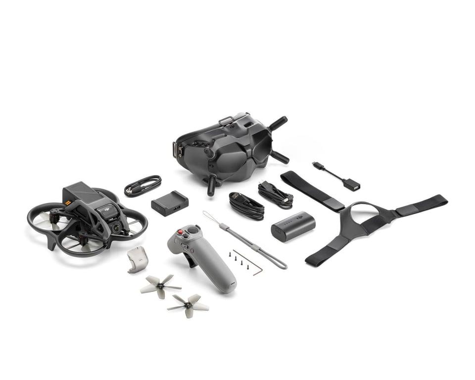 DJI Avata Fly Smart Combo 4 rotors Quadcoptère 48 MP 3840 x 2160 pixels 2420 mAh Noir, Gris - Neuf