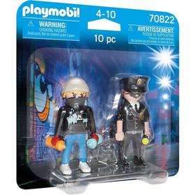 Playmobil 70822 Duo Pack Policía Y Vándalo