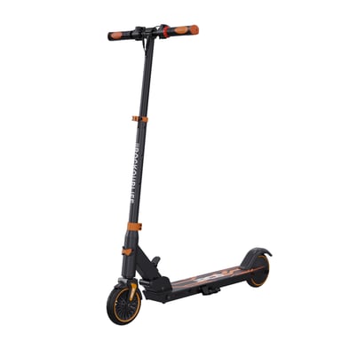 RCB Trottinette électrique pliable 7,55 kg - Vitesse max 20 km/h - Hauteur ajustable - 250W - Noir orange -Cadeau pour Enfant et Adolescent