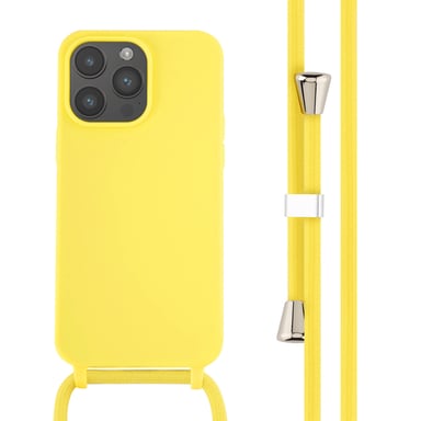 imoshion Coque en silicone avec cordon pour Apple iPhone 14 Pro Max - Jaune