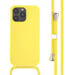 imoshion Coque en silicone avec cordon pour Apple iPhone 14 Pro Max - Jaune