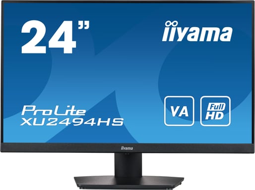 iiyama ProLite XU2494HS-B2 Pantalla plana para PC 60,5 cm (23,8'') 1920 x 1080 píxeles Full HD LED Negro