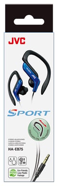 JVC HA-EB75 Casques Avec fil Crochets auriculaires, Ecouteurs Sports Noir, Bleu