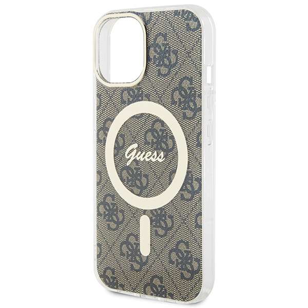 Coque pour iPhone 15 / iPhone 14 / iPhone 13 Guess IML 4G MagSafe GUHMP15SH4STW - vue 4