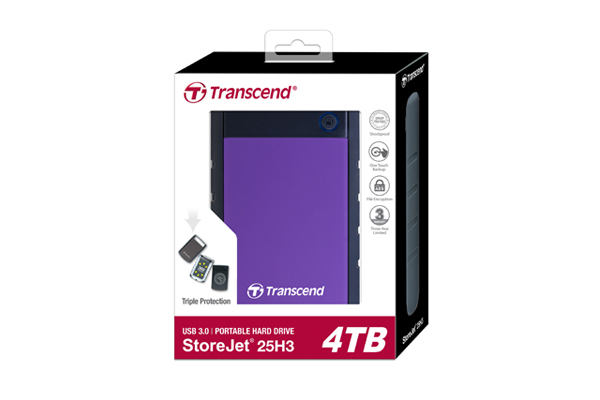 Transcend StoreJet 25H3 disque dur externe 4 To 2.5 USB 3.2 Gen 1 3.1 Gen 1 Neuf - vue 3