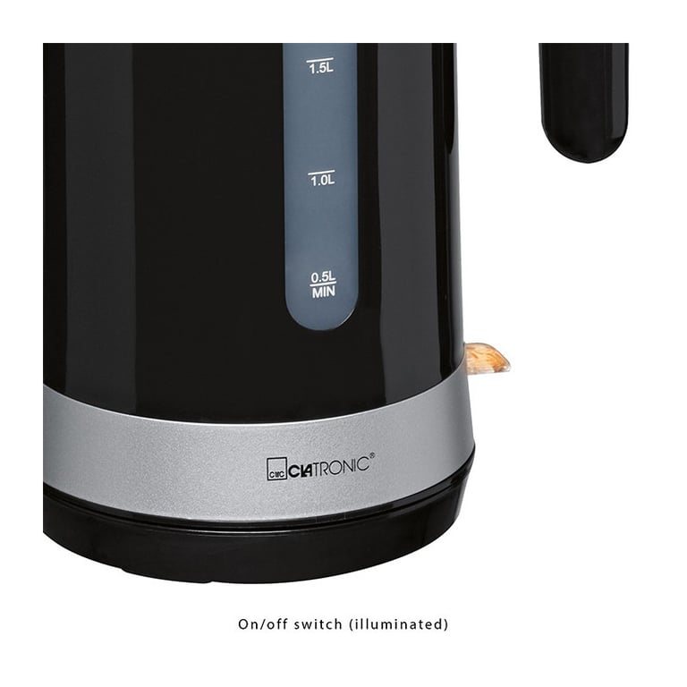 Clatronic Bouilloire électrique 1,8L 2200W WK 3452 Noir - vue 4