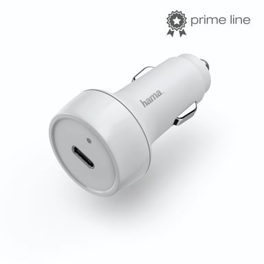 Hama 00183278 chargeur d'appareils mobiles Smartphone Blanc Allume-cigare Charge rapide Auto