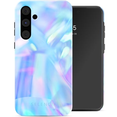 Selencia Coque arrière Vivid pour Samsung Galaxy A55 - Holographic Blue Dream