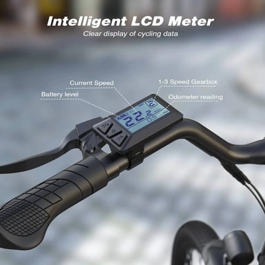 VéLo Électrique C26-2 | Moteur 500W | Batterie 48V 7.8Ah | Pneus 26 Pouces | Vitesse Max 25 km/h | Autonomie 45 km | Blanc