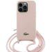 Étui Lacoste pour iPhone 15 Pro Max 6.7'' rose étui rigide Silicone Cord
