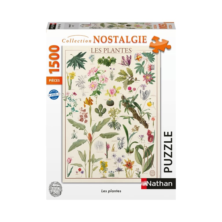 Puzzle 1500 pièces : Muséum National D'Histoire Naturelle : Les Fleurs Ravensburger Nathan - vue 10