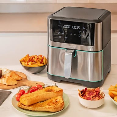Cecotec Cecofry Supreme 8000 Unique 8 L Autonome 1800 W Friteuse sans huile Noir, Acier inoxydable