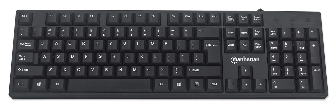 Manhattan 179324 clavier Bureau USB QWERTY Anglais Neuf - vue 2