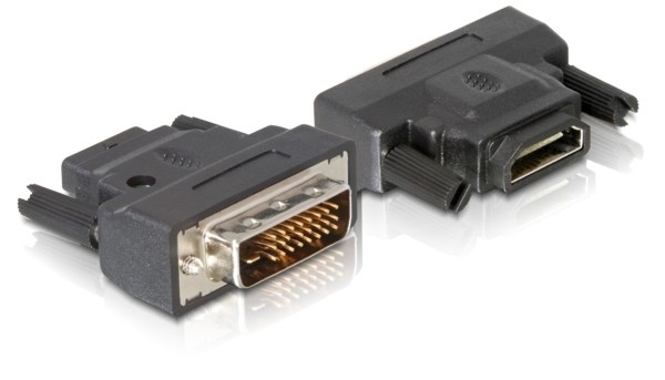 DeLOCK DVI / HDMI Adapter DVI-D HDMI FM Nero (DeLOCK DVI / HDMI Adapter)