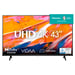 Hisense 43A6K TV 109,2 cm (43'') 4K Ultra HD Smart TV Wifi Noir