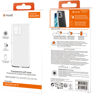 Muvit For Change Coque Souple Clear Designed For Xiaomi Mi 11