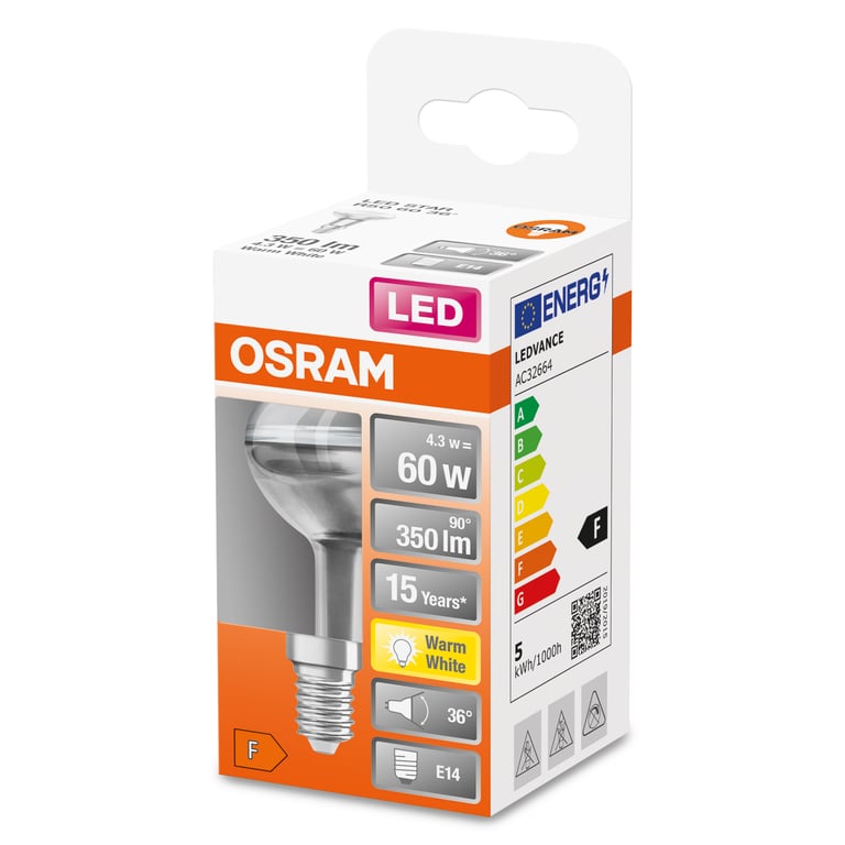 OSRAM Spot R50 LED verre E14 345lm Chaud - vue 3