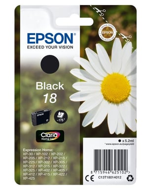 Epson C13T18014012 5,2ml 175pagine Cartuccia d'inchiostro nero