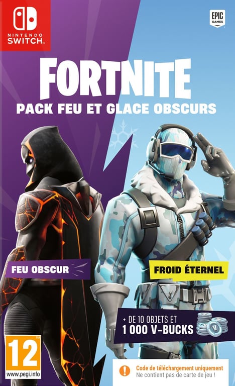 Fortnite Darkfire & Ice Bundle Code in a box Nintendo Switch - vue 4