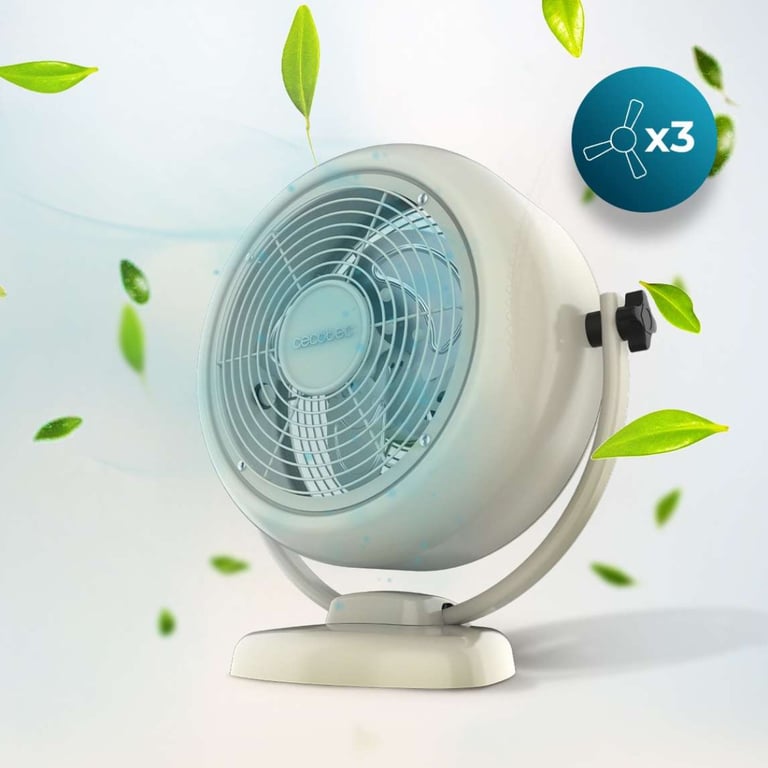 Ventilateur de Table Cecotec EnergySilence 800 RetroDesk – 20W, 2 Vitesses, Design Rétro - vue 5