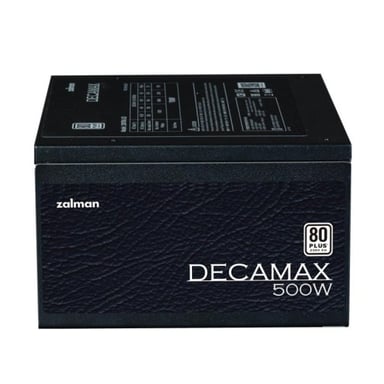 Alimentatore per PC - ZALMAN - DecaMax 500W - 80+ - Non modulare - Ventola da 120 mm - Nero