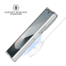 Coque hybride invisible fabriquée à 83 % de plastique recyclé pour Samsung Galaxy Z Fold7, transparente
