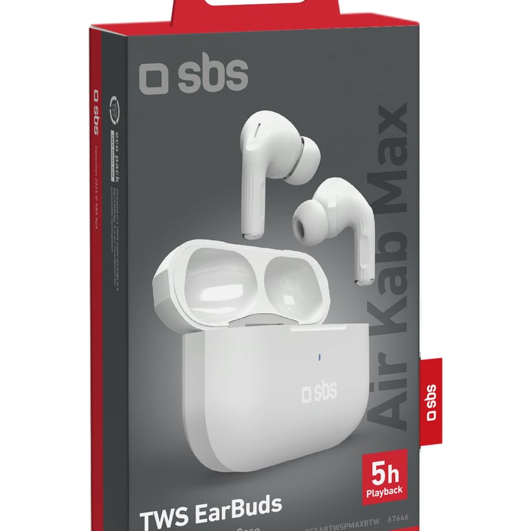 SBS Air Kab Max Casque True Wireless Stereo TWS Ecouteurs AppelsMusique Bluetooth Neuf - vue 2
