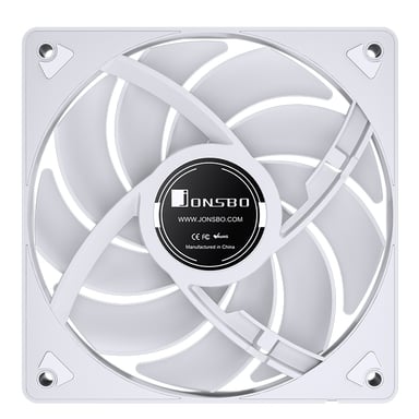 Jonsbo SL-120CW système de refroidissement d'ordinateur Boitier PC Ventilateur 12 cm Blanc 1 pièce(s)